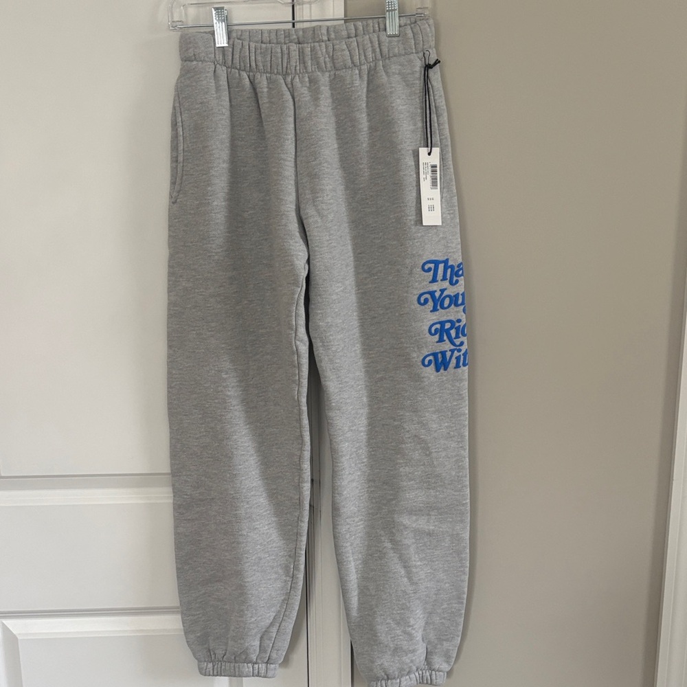 Soulcycle Grey Sweatpants with Blue Script
